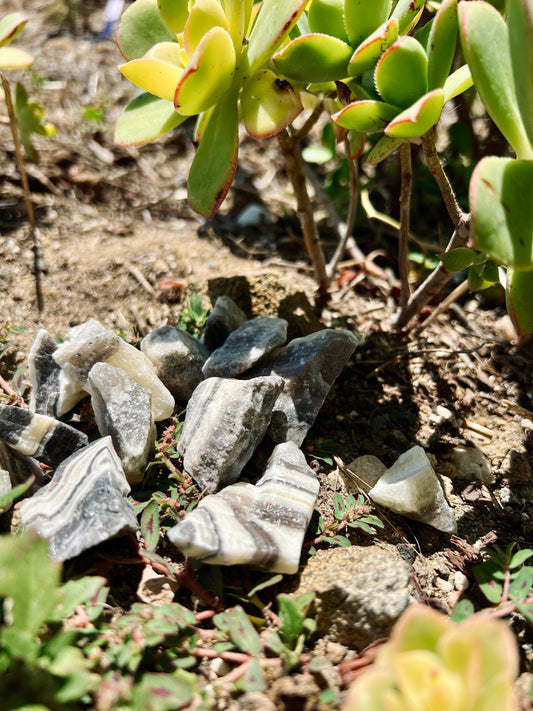 Zebra Calcite Natural Raw Stone - Mexico