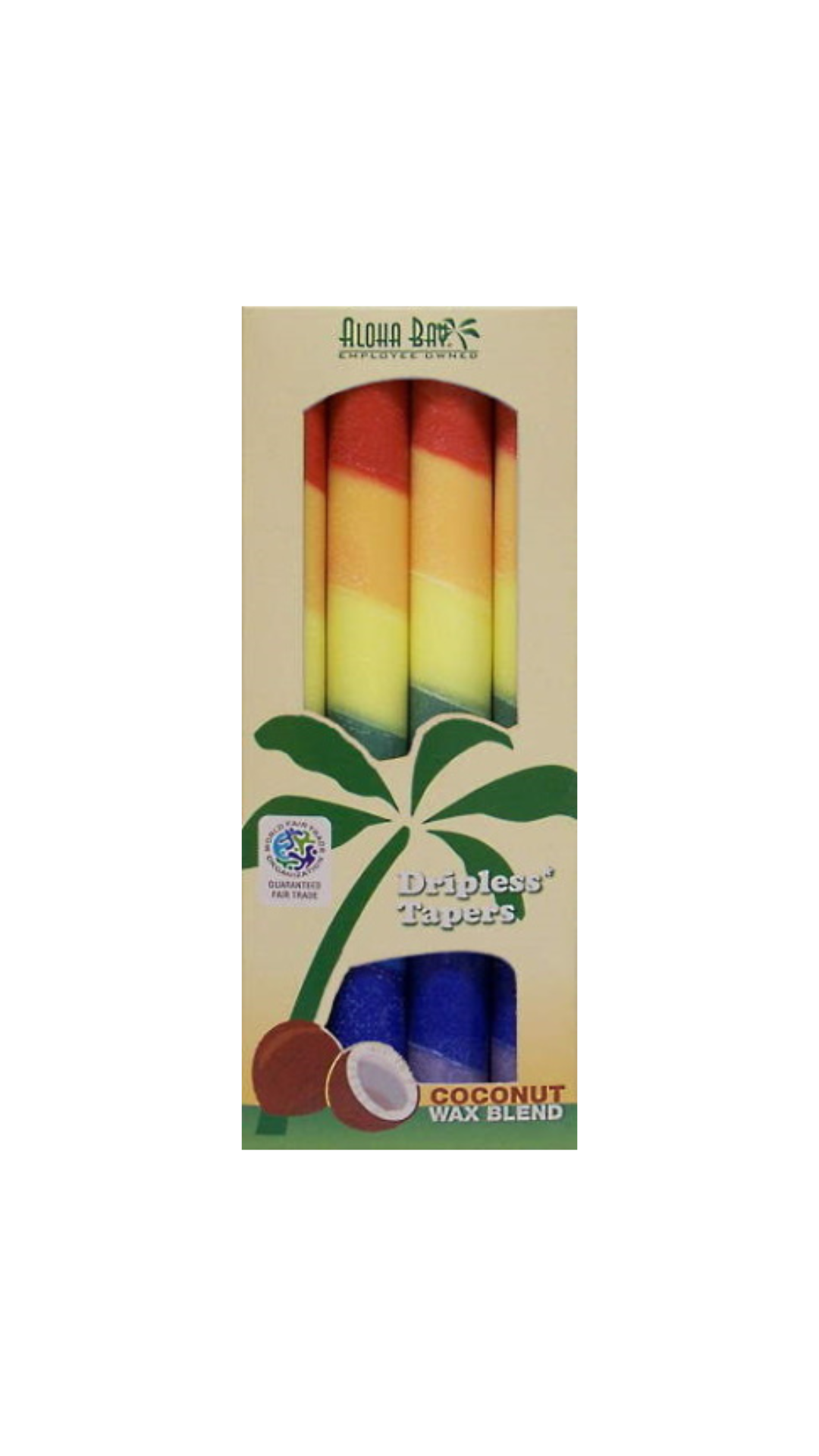 Rainbow Taper Candles Pack
