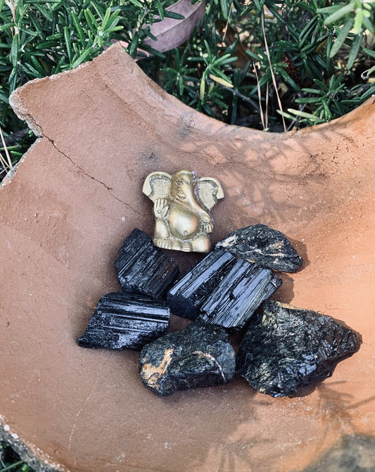 Black Tourmaline Natural Raw Stone - Brazilian